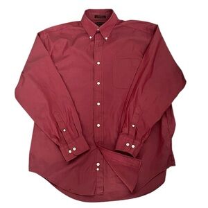 Men's Alexander Julian Red Dress Shirt L